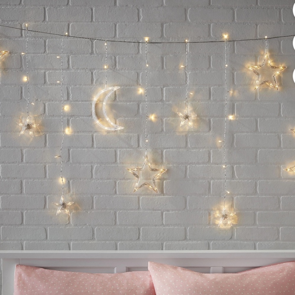 Mainstays Gold Holiday String Lights with Celestial Design